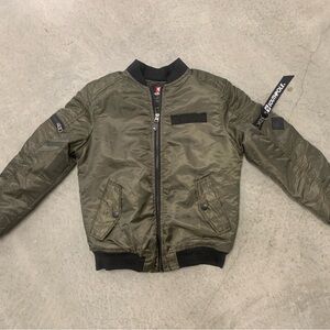 South Pole Olive Green Bomber Jacket
